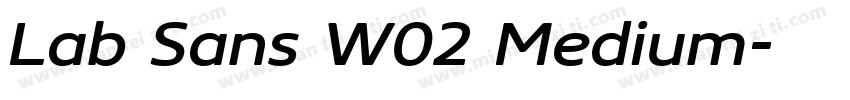 Lab Sans W02 Medium字体转换